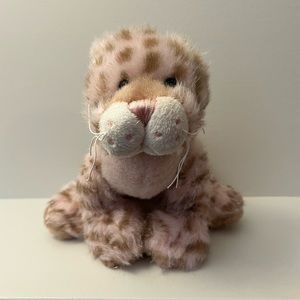 GANZ Webkinz Strawberry Cloud Pink Leopard Stuffed Animal